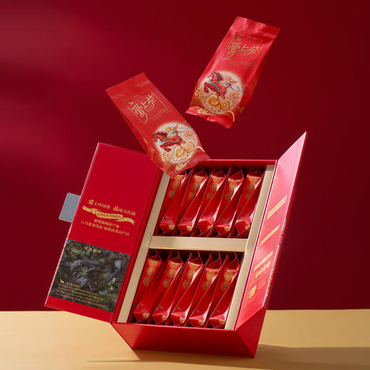 八马茶业 | 爱上茶福建闽北大红袍乌龙茶岩茶礼盒装160g 商品图3