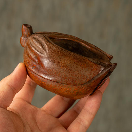 清	竹雕玉兰花水盂 商品图3