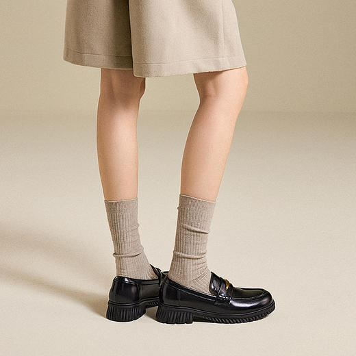 2楼千百度 25年秋季新品 乐福鞋 A25463103 商品图2