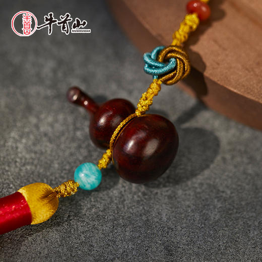 牛首山文创紫檀福禄挂件国风手工编织挂件手机挂件包挂精致挂饰 商品图1