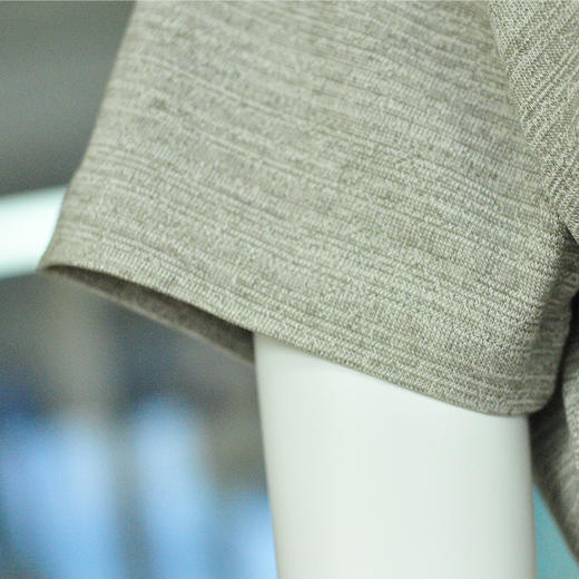 素道有机彩棉100%棉灰色T恤 情侣同款半袖针织T恤衫 纯色薄款短袖 商品图4