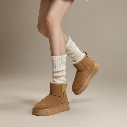 2楼千百度 24年冬季新品 时尚雪地靴 A24723809 商品图2