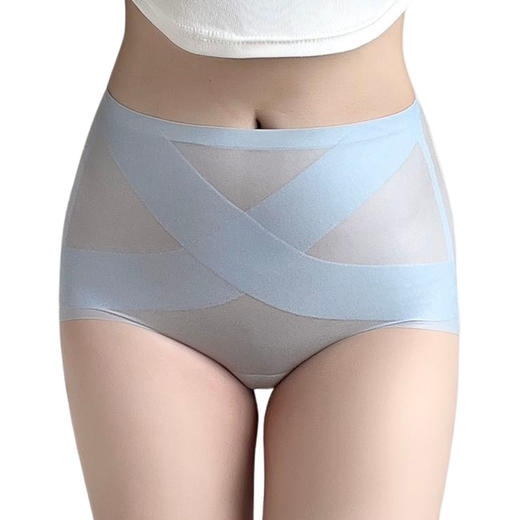 【脂肪收割机❗️超薄交叉收腹裤】瞬间拥有“S”型小蛮腰，轻压收腹提臀无束缚，超轻盈零负重❗️❗️天然蚕丝抑jun，呵护私处健康，冰丝内裤面膜收腹内裤女，提臀无痕速干三角裤女L 商品图4