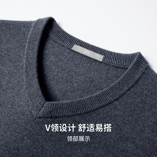 【100%绵羊毛】圣得西男士基础款型重磅针织衫2025秋季新款百搭毛衣 商品图6