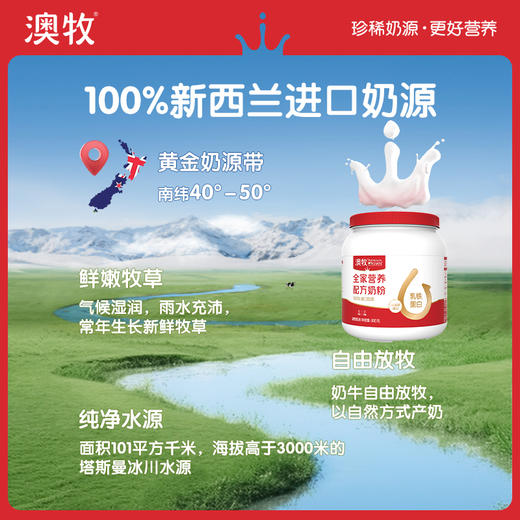 澳牧全家营养配方奶粉独立便携100g试饮装（20g*5条装）回购正装，联系客服返全额 商品图5