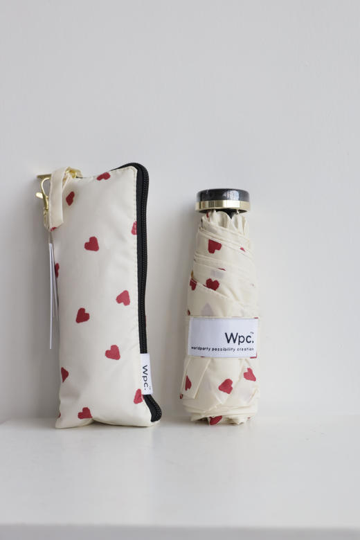 爱心款 航空铝！W.P.C 6骨精致小巧晴雨两用五折伞 PJ018 商品图1