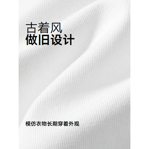 GXG男装 圆领T恤多色字母贴布绣上衣凉感短袖针织 2025夏季新品 商品图4