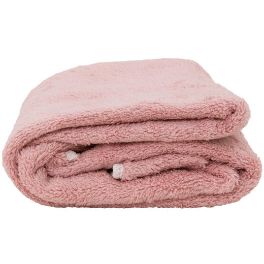 巴乔系列毛巾 面巾/小浴巾/窄版浴巾/浴裙/方巾/沐浴发带 粉色/浅灰色 商品图3