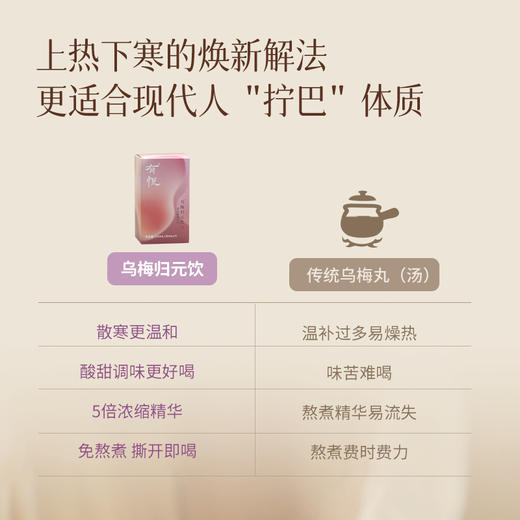 「乌梅归元饮」 告别上热下寒 酸甜乌梅子味道 商品图1