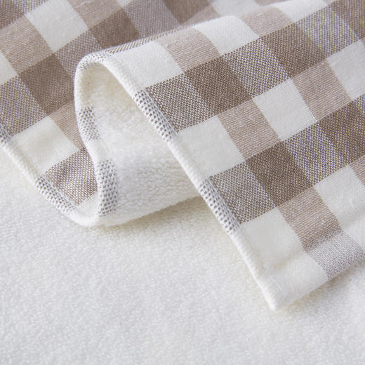 洛克毛巾系列 纱布纯棉方巾/面巾/浴巾  浅灰色/米色/粉色 商品图8