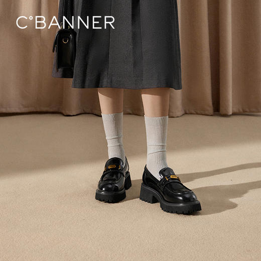 2楼千百度 25年春季新品 乐福鞋 A25107303 商品图0