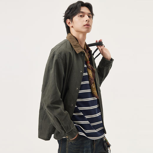 gxg.jeans男装 多色工装风底特律翻领宽松夹克外套男士25年秋热卖 商品图1