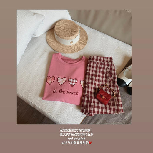 金蘑菇菇【甜茶覆盆子 格子系列】3个版 显白收腰复古格子连衣裙 商品图6