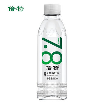 倍特 天然苏打水 350ml*24瓶弱碱性 0糖0脂0添加运动补水小瓶整箱 商品图1