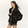 Ariseism 美式复古黑色宽松夹克外套女秋季新款上衣 商品缩略图3