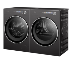 美的（Midea）洗烘套装 10公斤滚筒洗衣机+热泵烘干机 纯平全嵌 MG10VC2+MH10HS50T