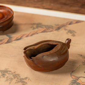 清	竹雕玉兰花水盂