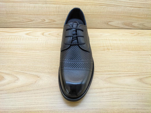 夏季新款豪行男鞋14239162系带真皮冲孔透气休闲磁疗按摩凉鞋 商品图1