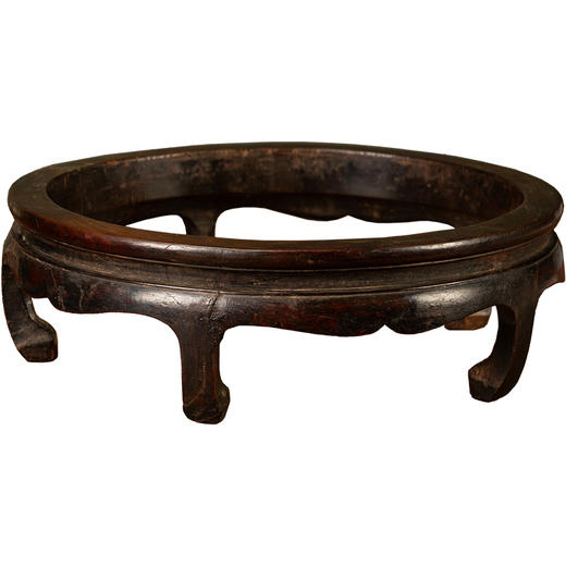 明	楠木束腰壸门马蹄足圆形器座 商品图5