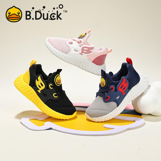 B.Duck小黄鸭童鞋春春秋儿童运动鞋26-37 B1686962 商品图0