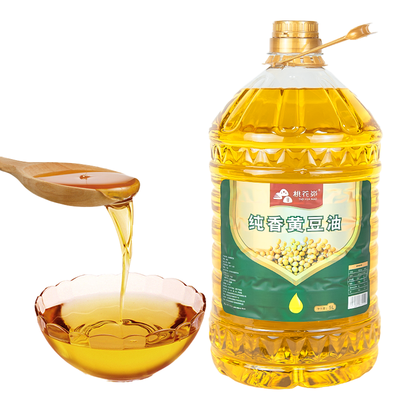 【食用油】桃花峁陕北纯香黄豆油（非转基因） 5L/桶