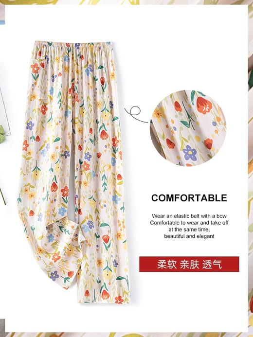 【49元/2条，拍两件】棉绸慵懒九分裤 | 工厂清仓直发！100%人棉！轻薄0感！透气到风往裤管里、“自主散热” 90-140斤全Hold住！拍两件到手49元 商品图2