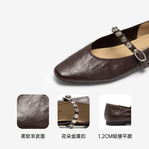 2楼千百度 25年秋季新品 玛丽珍鞋 A25425182 商品图3