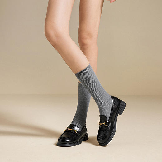 2楼千百度 25年秋季新品 乐福鞋 A25450208 商品图4