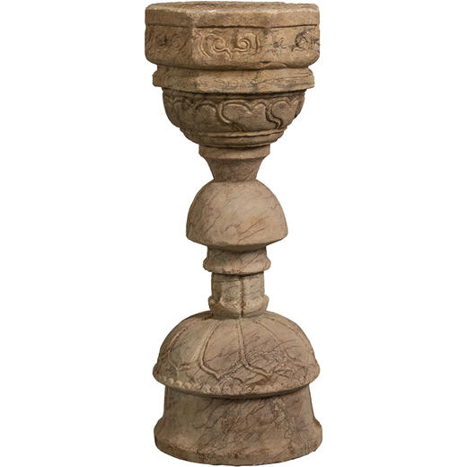 清	石雕云纹莲台花几 商品图5