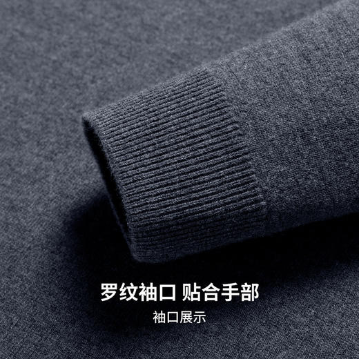 【100%绵羊毛】圣得西男士基础款型重磅针织衫2025秋季新款百搭毛衣 商品图9
