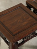 清	红木如意纹卡子花四面平方凳（一对） 商品缩略图4