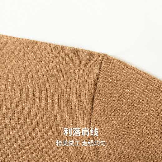 圣得西男士娟丝绒平板薄毛衫2025秋季柔软易打理时尚百搭针织衫 商品图7