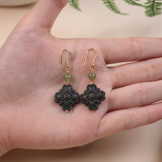 黑龙涎：海棠花创意耳环 商品图4