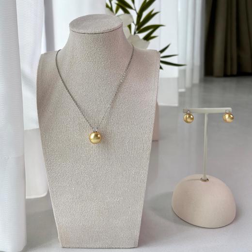 【CILK戴妃款耳钉项链三件套】珍珠温润有光泽 自带贵气感 简约百搭 商品图6