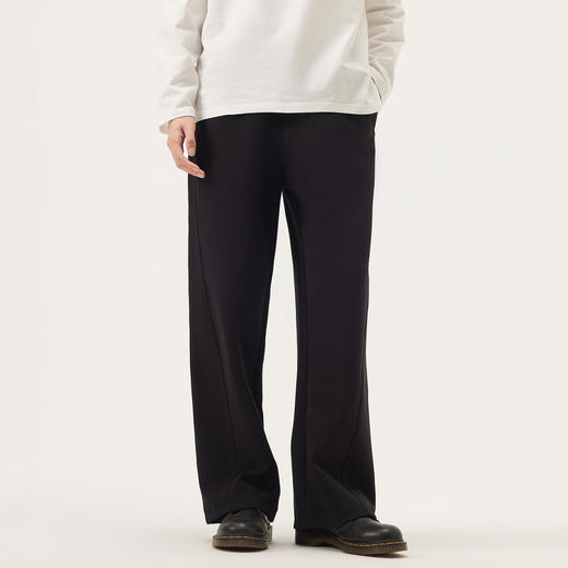 gxg.jeans男装 黑色铆钉装饰潮流基础休闲直筒长裤男 25秋季 商品图1