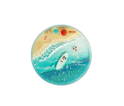 海南悠闲假日流沙磁贴-琼 商品图0