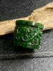【FC0028】翡翠阳绿龙凤大板指 色泽阳绿 雕工精美 上手美观大气 商品缩略图0