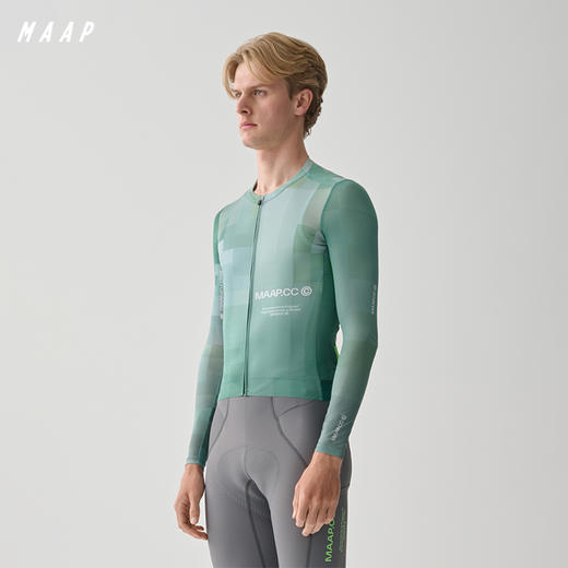 MAAP 男士 Blur Pro Air LS Jersey 3.0 疾青色 长袖骑行服 商品图0