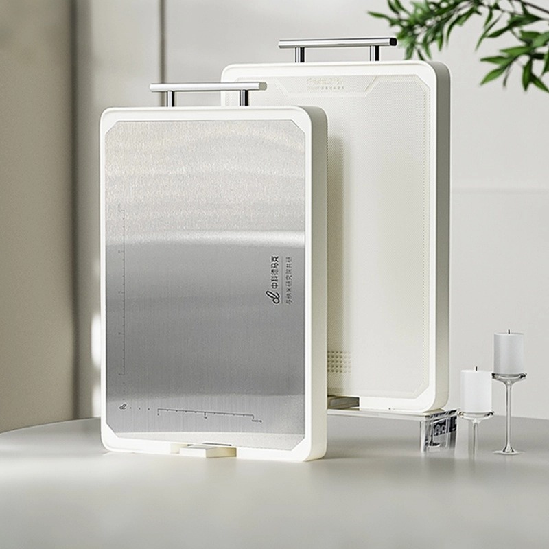 【无色素 双面双倍抗菌】中科德马克双面菜板  不锈钢抗菌切面 生切既食