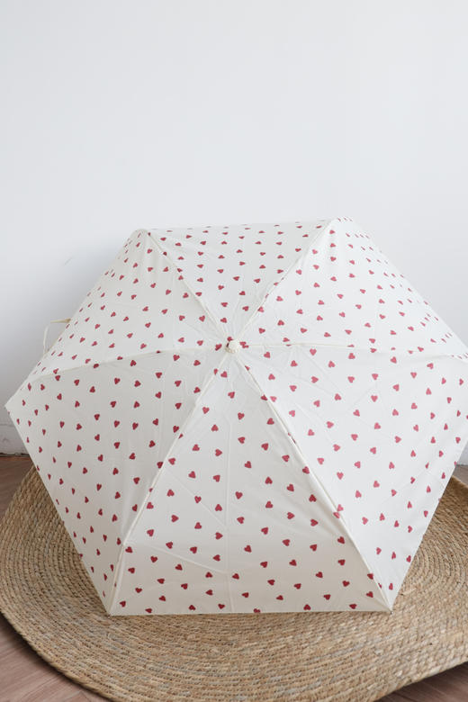 爱心款 航空铝！W.P.C 6骨精致小巧晴雨两用五折伞 PJ018 商品图4