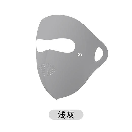 【福利!9.9抢3个！口玻尿酸面罩】夏款玻尿酸脸基尼全脸防晒口罩面罩女夏季防紫外线冰丝轻薄透气护 商品图6