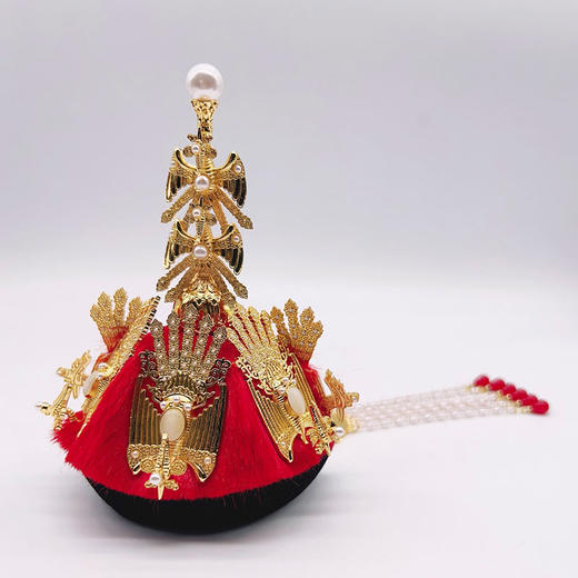 【正品DIY凤冠冰箱贴套装】乾隆孝贤纯富察皇后金嵌珍珠冬朝冠 商品图1