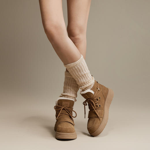 2楼千百度 24年冬季新品 时尚雪地靴 A24761608 商品图4