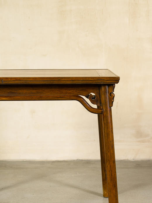 清早期	黄花梨云纹牙头高罗锅枨一腿三牙方桌 商品图2