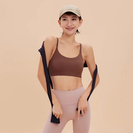跃牌【轻匀系列】莱卡春夏瑜伽背心女细肩带可拆卸胸垫运动内衣吊带聚拢健身文胸WX41018 商品图1