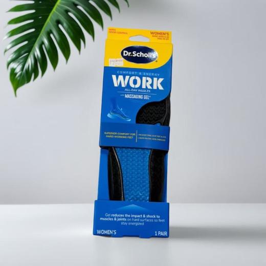 美国进口爽健Dr.Scholls-久站不累按摩凝胶鞋垫-女款 1双/盒 商品图0