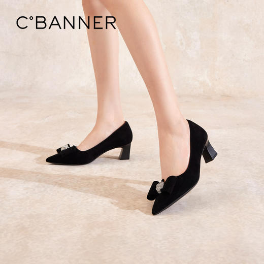 2楼千百度 24年秋季新品 浅口单鞋 A24458130 商品图0