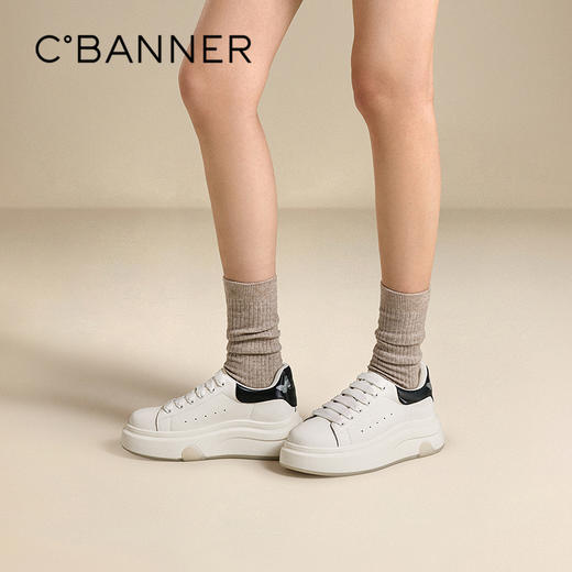 2楼千百度 25年秋季新品 休闲板鞋 A25470663 商品图0