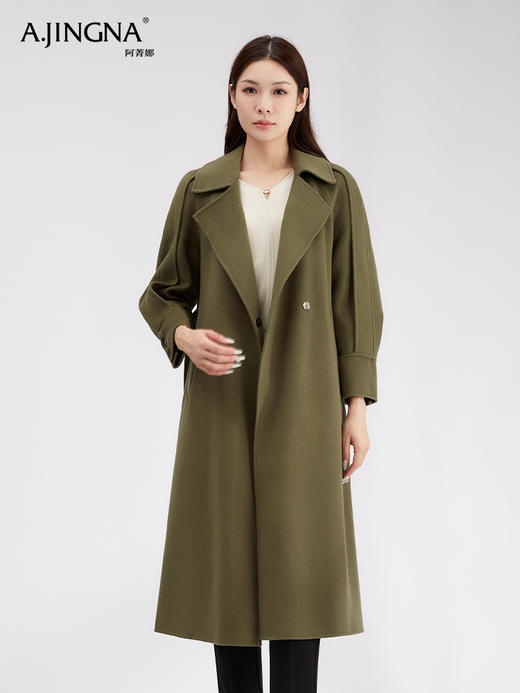 【商城同款】阿菁娜法式赫本风羊毛大衣F30D211080 商品图2