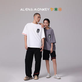 【超模君严选】外星人与猴子Alien&Monkey新款Cyber针织吸湿速干T恤跑步运动日常通勤男女短袖